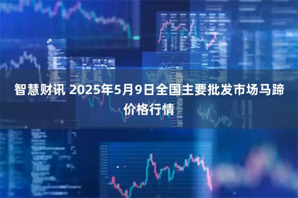智慧财讯 2025年5月9日全国主要批发市场马蹄价格行情